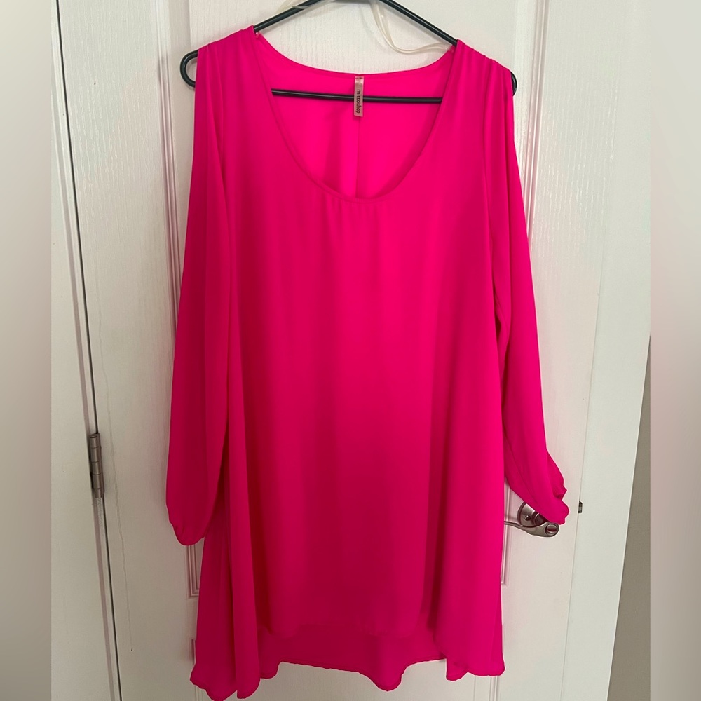 Mittoshop split sleeve mini dress.